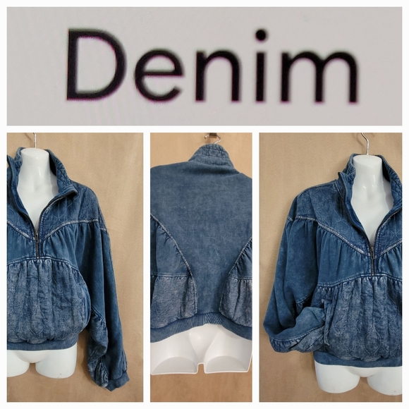 DENIM pullover NEW w/ tag - Picture 2 of 8